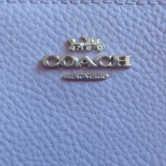 Light Blush Double Corner Zip Wristlet by Coach - Picture 2 of 5